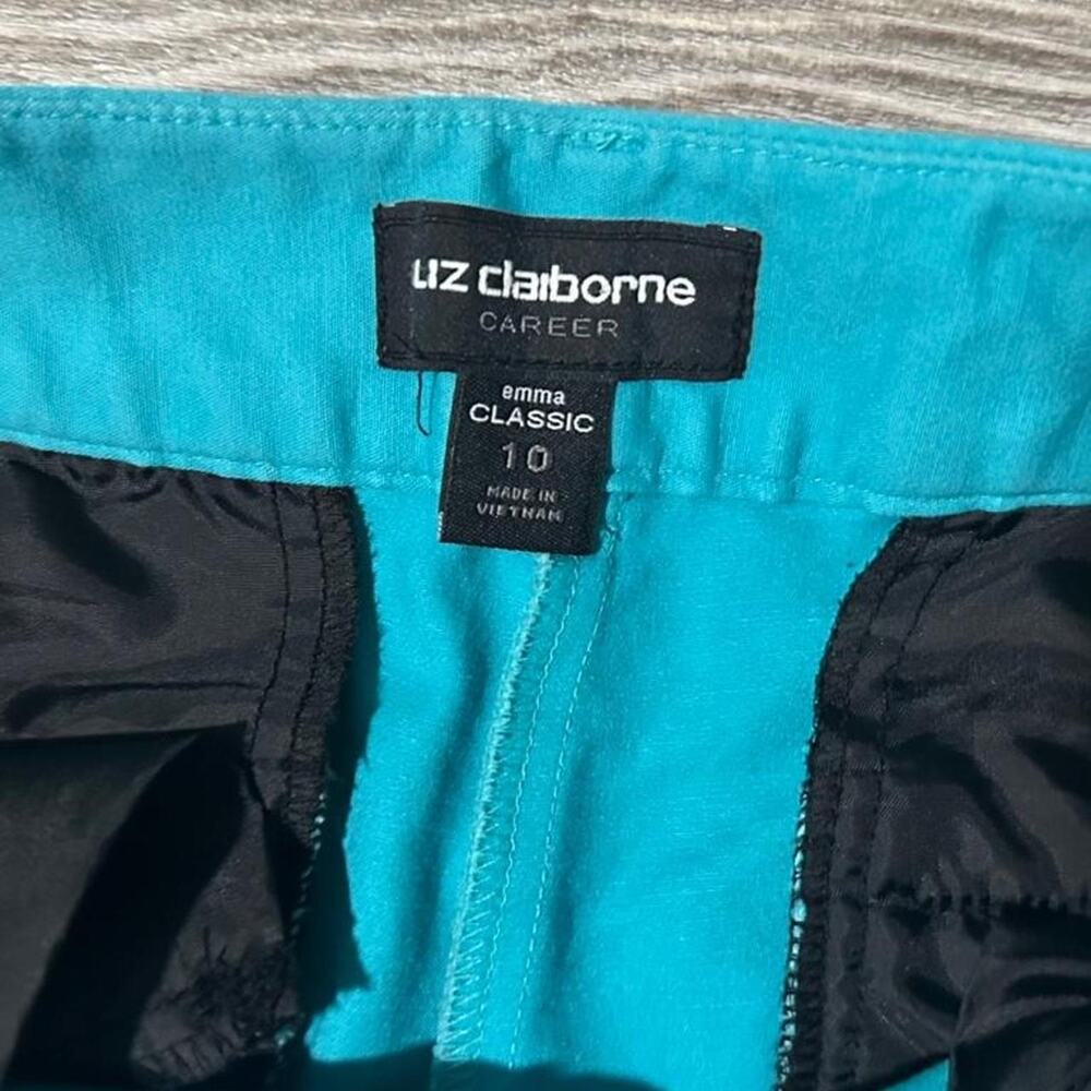 Liz claiborne teal blue dress - Picture 3 of 4